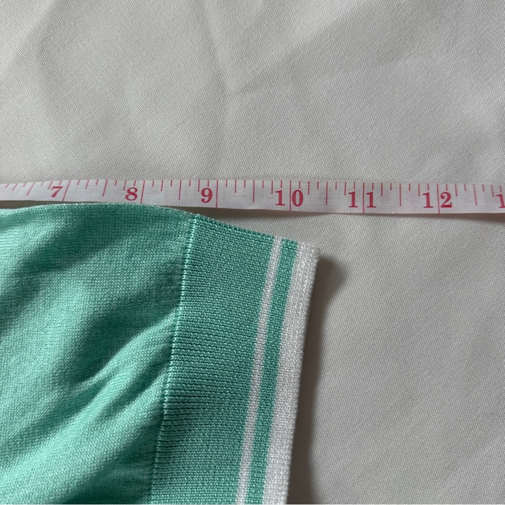 Hugo Boss Mint Green Knitted Short Sleeve Shirt - Picture 9 of 10